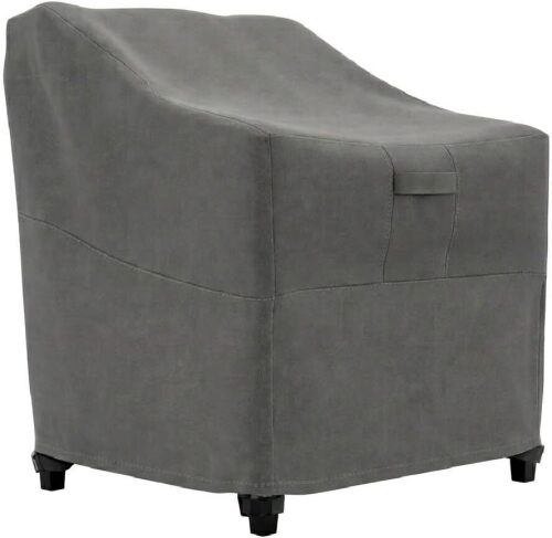 KHOMO GEAR Patio Outdoor Furniture Chair Cover - Premium Heavy Duty, 33.5" X 31.5" X 36" - Grey New In Box $89