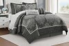 Nanshing America, Inc Cal-King Therese Microfiber Jacquard Comforter Set $299