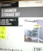 Everbilt 34.76 in. H x 17.13 in. W White Steel 5-Drawer Close Mesh Wire Basket New In Box $199 - 2