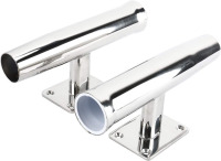 Amarine Made Wall Mounted Stainless Steel Tournament Style Rod Holder, Transom Mounted - 90 Degree (2-Pack) New In Box $99