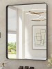 Ebern Designs Leaderville Aluminum Framed Shatterproof Rust-Resistant Bathroom Mirror, 24" x 36" New In Box $299