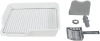 Sunicon Dog Potty Tray, Easy to Clean Spill Proof Stainless Steel Grid Dog Training Toilet Keeps Paws Dry & Floors Clean - for Puppies & Small Dogs, 19.09 x 13.39 x 4.72in (White) New In Box $79