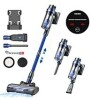 QikCln Cordless Vacuum Cleaner - 250W 30Kpa Powerful Stick Vacuum, 90000 RMP Motor, LED Display, Three Modes, 40 Mins Runtime Rechargeable Handheld Vacuum for Pet Hair Hardwood Carpet - Blue New In Box $299