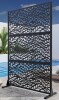 Dovelina 6ft. H x 4ft. W Freestanding Metal Privacy Screen Fence Panels Garden Trellis Outdoor Divider for Patio, Balcony, Backyard, Pool, Indoor Room New in Box $299