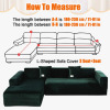 Everly Quinn Box Cushion L-Cushion Sofa Slipcover and Thick Plush $99 - 2