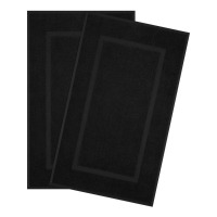 Ebern Designs 100% Cotton Bathmats for Bathroom, 2 Pack Soft Absorbent 20x34 inches Quick Drying Floor Mats New $79