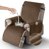 Latitude Run&reg; Wildee Adamstown Waterproof Velvet Recliner Sofa Slipcovers Recliner Couch Covers With Leg Straps New In Box $89