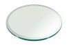 FAB GLASS AND MIRROR 12 in. Clear Round Glass Table Top, 1/2 in. Thickness Tempered Beveled Edge Polished New In Box $99