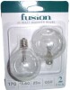 Fusion 2pk 25W Light Bulbs for Wax Warmers New in Box - 2