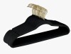 Simplify Rebrilliant Slim Velvet Gold Hook Hangers, 25 Count New In Box $59