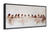 IDEA4WALL Large Framed Canvas Print The Last Supper Wall Art Decorative Ready to Hang Painting for Living room Bedroom - 60"x30" Black Frame New In Box $299