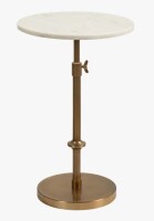17 Stories Traditional Adjustable-Height Metal Pedestal Table New In Box $299