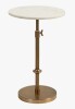 17 Stories Traditional Adjustable-Height Metal Pedestal Table New In Box $299