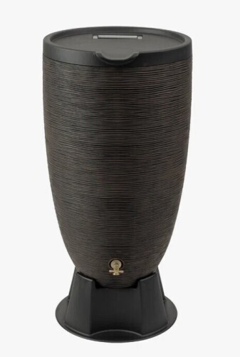 RTS Home Accents 50 Gallon Newport Rain Barrel with Removable Lid and Stand $299