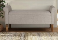 510 Design Aubrey Upholstered Storage Bench New In Box $299