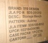 510 Design Aubrey Upholstered Storage Bench New In Box $299 - 2
