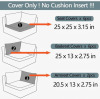 Latitude Run&reg; 14-Piece Replacement Water-Resistant Zippered Machine Washable Outdoor Slipcovers for 6-Seater Patio Sofa Seat and Back Pillows New In Box $299 - 2