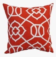 Blazing Needles 16" Outdoor Cushion Collection Geometric Outdoor Reversible Throw Pillow New In Box $79