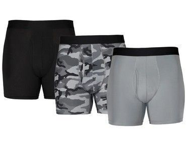 Athletic Works Men's Boxer Briefs, 3 Pack Size Large (36-38) / Athletic Works Men's Crew Neck Tee, 3 Pack Size Small (34-36) New In Box Assorted