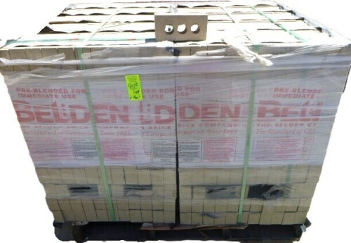Pallet of Beldon Beacon Gray Modular Velour Cord Brick 23-02R 1050 pieces