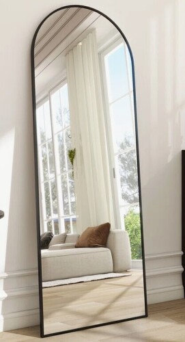 Basics by Wayfair&trade; Arched Metal Oversized Full Length Mirror, 58" x 18" New In Box $399