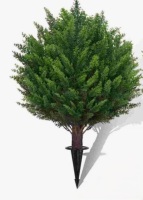 One Allium Way&reg; Artificial Cypress Topiary Tree with Ground Spike, Artificial Shrub Bushes, Fake Evergreen Tree for Porch, Artificial Plant for Outdoor Planters Indoor UV Resistant New In Box $79
