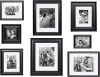 Kate and Laurel Odessa Gallery Wall 8 Piece Frame Set with Assorted Size Frames, Black New In Box $199