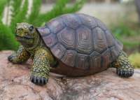 Bay Isle Home&trade; Weather-Resistant Resin Turtle Statue Decoration, Exquisite Handicraft, Artistic Simulation Animal Sculpture New In Box $199