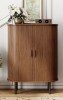 Ebern Designs 43.3'' Accent Cabinet With Tambour Doors New in Box $399