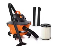 RIDGID 6 Gal. 3.5 Peak HP NXT Shop Vacuum Wet Dry Vac with General Debris Filter, Locking Hose and Attachments HD06001 On Working $199