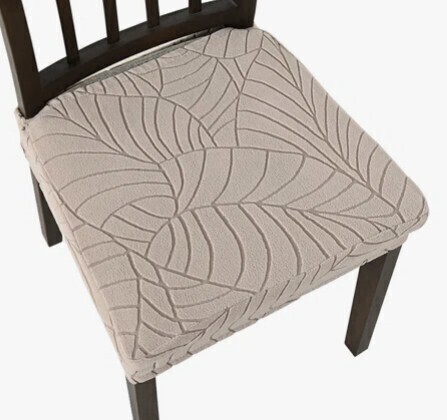 Latitude Run&reg; Seat Covers for Dining Room Chairs Set of 4, Stretch Kitchen Chair Slipcovers Removable Washable Universal Fit Chair Protectors Anti-Dust Elastic Cushion Covers, 3.8'' H X 19.5'' W New $89