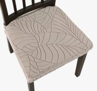 Latitude Run&reg; Seat Covers for Dining Room Chairs Set of 4, Stretch Kitchen Chair Slipcovers Removable Washable Universal Fit Chair Protectors Anti-Dust Elastic Cushion Covers, 3.8'' H X 19.5'' W New $89