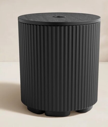 Ebern Designs Modern Outdoor Patio Side Table Umbrella Base New In Box $199