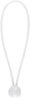 GizmoBox Heavy Duty Tarp Tie Downs for Camping, Canopy, Shelter & Cargo. All-Weather, High-Elasticity Rubber Cord with Secure Ball, White (4 in.) New