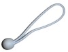GizmoBox Heavy Duty Tarp Tie Downs for Camping, Canopy, Shelter & Cargo. All-Weather, High-Elasticity Rubber Cord with Secure Ball, White (4 in.) New - 2