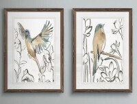 Laurel Foundry Modern Farmhouse&reg; "Songbird Meadow III" by Vincent Van Gogh 2 - Pieces, 16" x 24" New In Box $199
