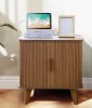 George Oliver End Table with Storage and Charging Station $299
