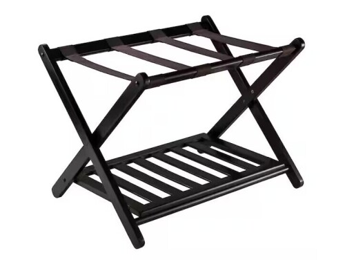 WINSOME WOOD Reese Luggage Rack with Shelf New in Box $99
