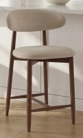 George Oliver Upholstered Counter Height Bar Stool with Solid Wood legs New In Box $299