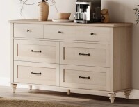 Charlton Home&reg; Scarlett Dresser With 7 Drawers For Bedroom, Mid Century Wooden Dresser $799