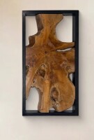 Ivy Bronx Handmade Wall Decor on Solid Wood, 31.4'' H X 16.9'' W New In Box $299