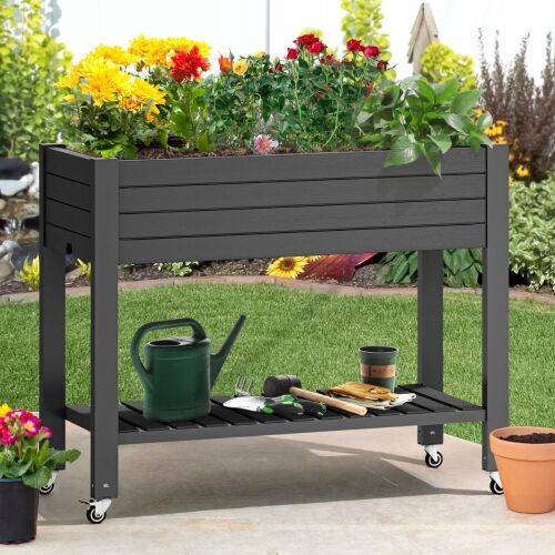Lark Manor&trade; Alphonsa 43.3"W x 34.1"H ft Resin Raised Garden Bed 34.1 H x 43.4 W $399