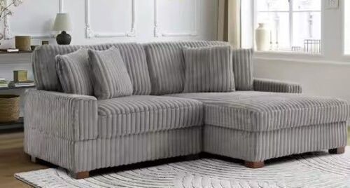 Walsunny L-Shaped 79" Convertible Sectional Sofa Couch with Removable Pillows (2 Boxes) New in Box $899