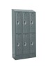 Hallowell&reg; Ready-Built II 2-Tier 6 Door Locker, 36"W x 18"D x 84"H, Dark Gray, Assembled $1099