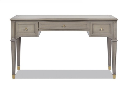 Jennifer Taylor Dauphin 55" 3-Drawer Wood Executive Desk, Grey Cashmere New in Box $1199