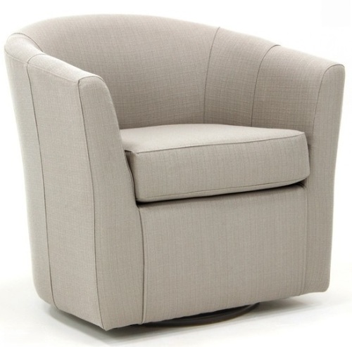 Fox Hill Trading Windsor Traditional Fabric Swivel Club Chair in Cream New in box $599