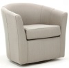 Fox Hill Trading Windsor Traditional Fabric Swivel Club Chair in Cream New in box $599