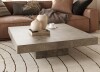 Modrest Morley Square Modern Concrete Stone Coffee Table in Dark Gray (2 Boxes) New in Box $999