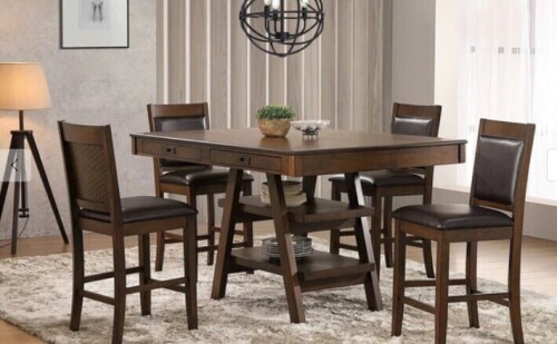 Coaster Dewey Rectangular 5 Pc Counter Height Dining Set (4 Boxes) New in Box $1999