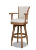 Jennifer Taylor Williams 31&rdquo; Swivel Bar Stool with Armrests, White Pepper New in Box $699